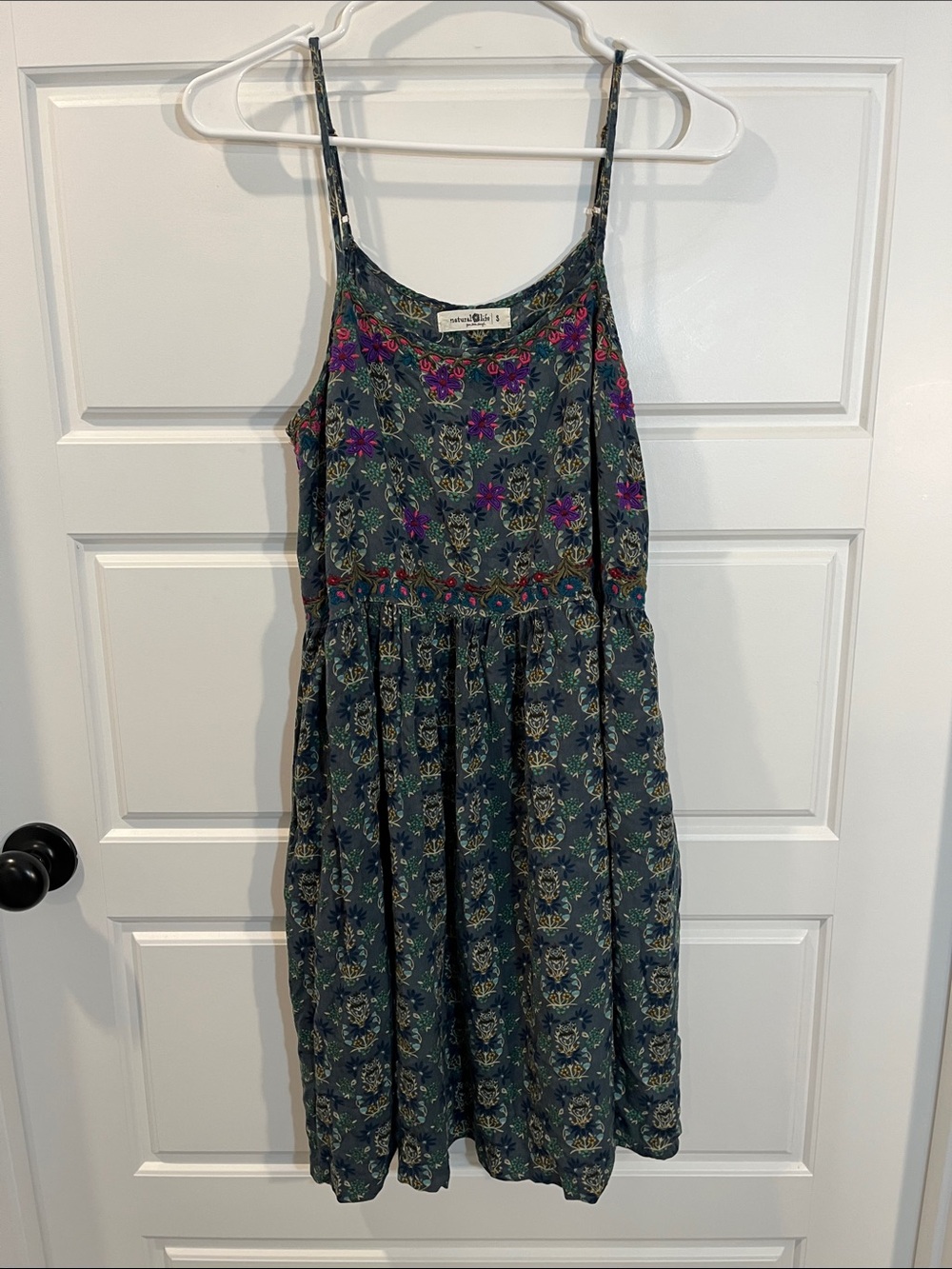 Natural Life floral tank dress small